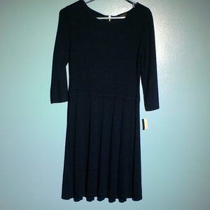Talbots navy blue Mp long sleeved dress